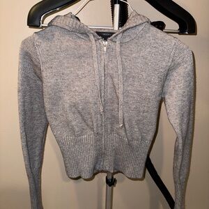 Forever 21 Gray Zip-Up Hoodie